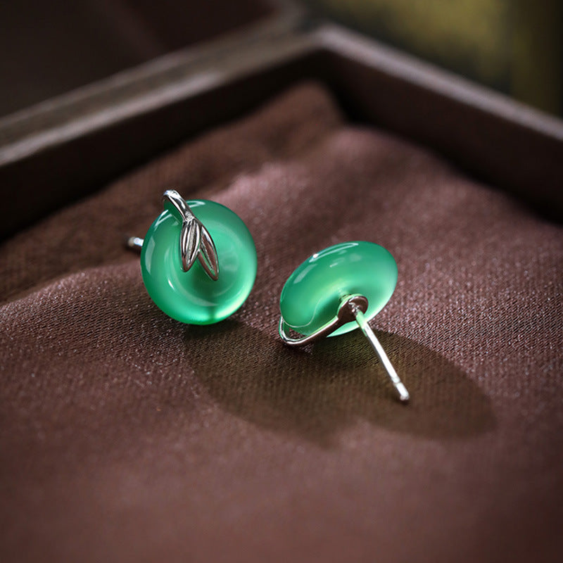 Harmony Green Chalcedony Earrings