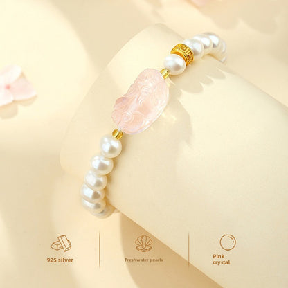 Pink Prosperity Pixiu Bracelet