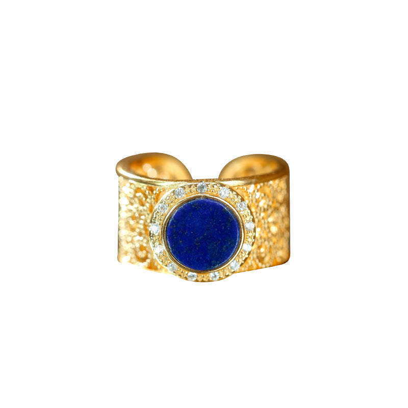 Shuqing Lapis Lazuli Silver Ring