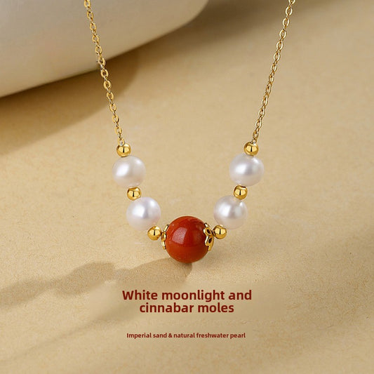 Red Bean Elegance Necklace ✨