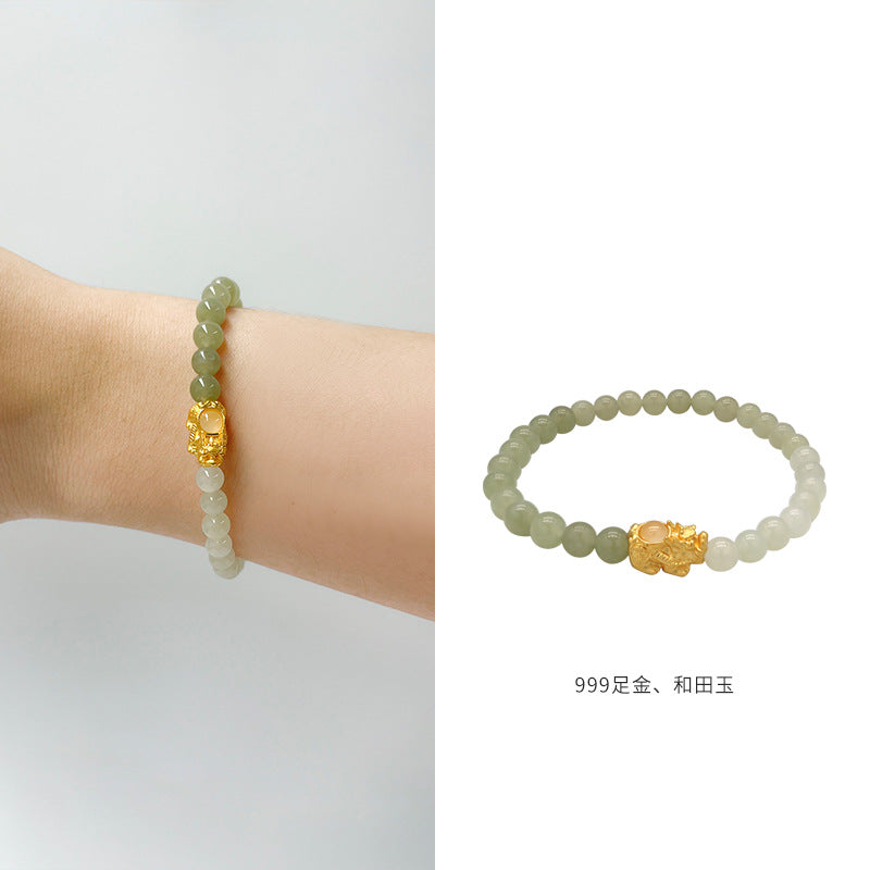 Hetian Jade Prosperity Bracelet