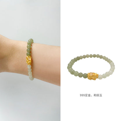 Hetian Jade Prosperity Bracelet