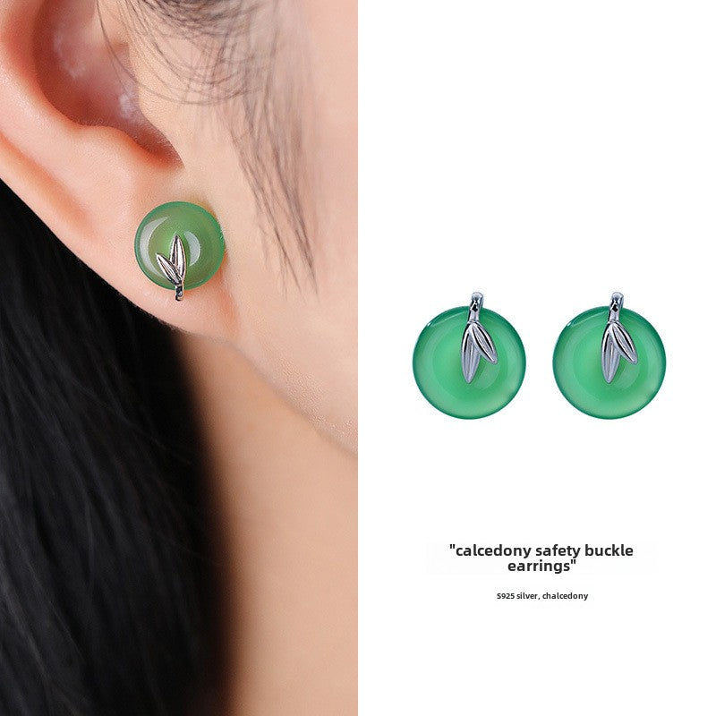 Harmony Green Chalcedony Earrings