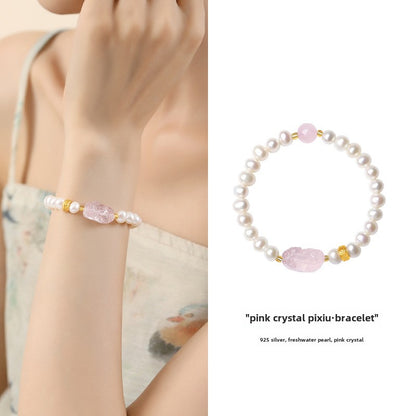 Pink Prosperity Pixiu Bracelet