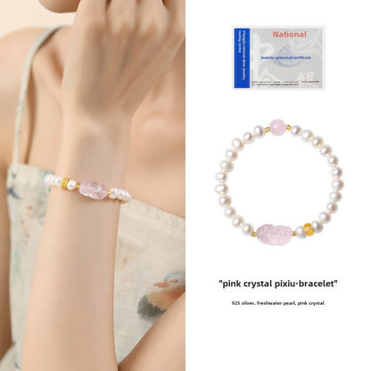 Pink Prosperity Pixiu Bracelet