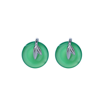 Harmony Green Chalcedony Earrings