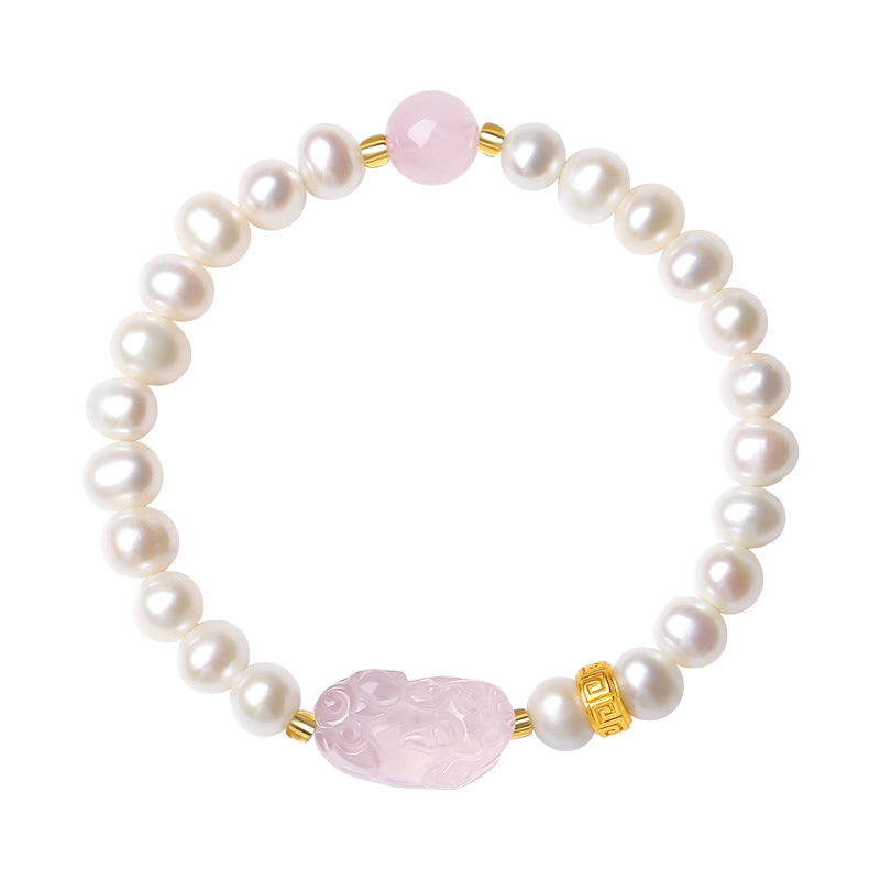 Pink Prosperity Pixiu Bracelet