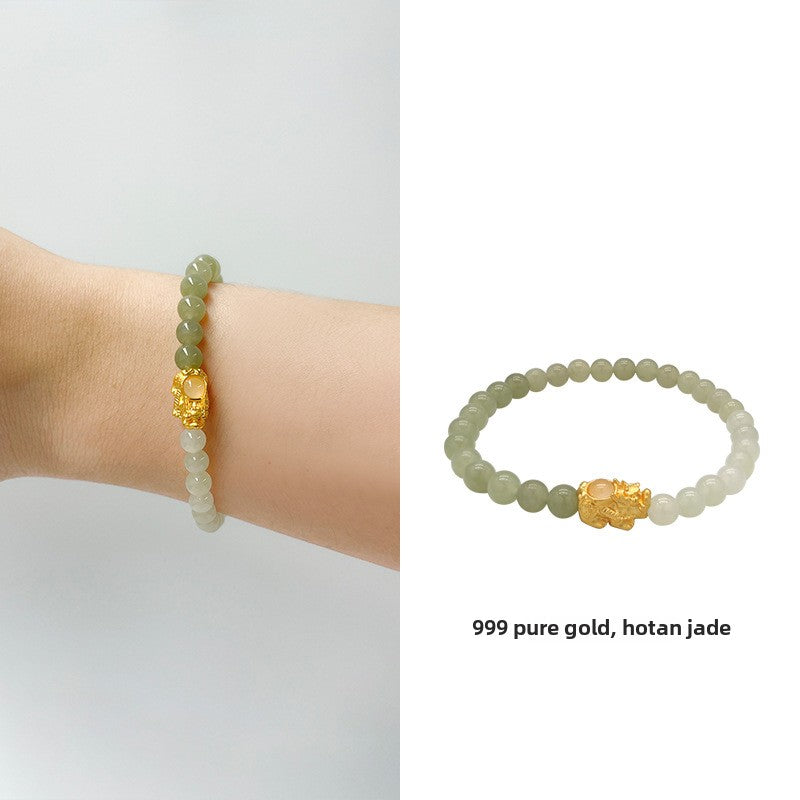 Hetian Jade Prosperity Bracelet